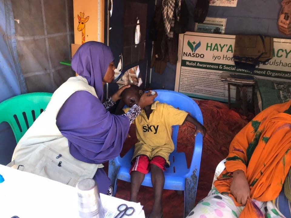 Healthcare outreach in Baarey Village, Jowhar