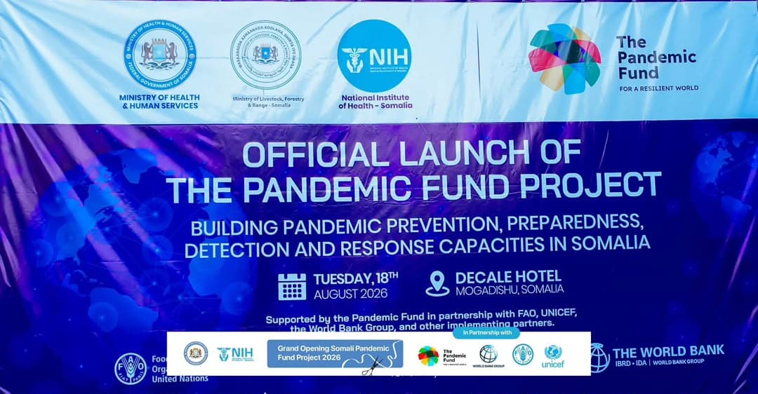 NASDO welcomes the launch of the Somalia Pandemic Fund Project 2026